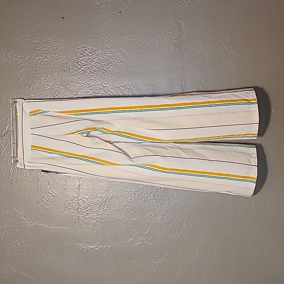 XOXO Womens Juniors Size 1/2 Wide Leg Side Zip Striped Pants NWT - Picture 2 of 10